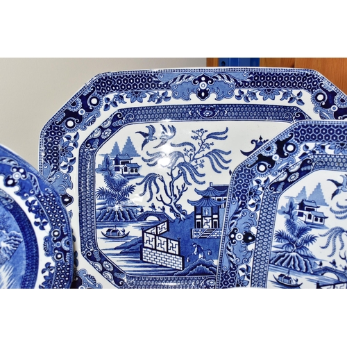 480 - A LARGE GROUP OF BLUE AND WHITE CERAMICS to include a group of T.G Green Cornish Ware comprising a m... 