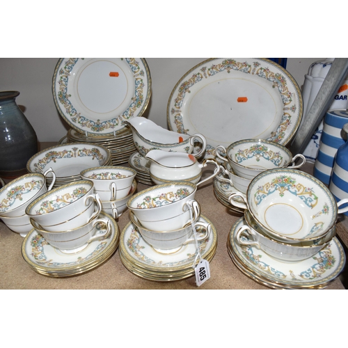 485 - A GROUP OF AYNSLEY DINNERWARE 'HENLEY' PATTERN, comprising an oval meat plate (would benefit from a ... 