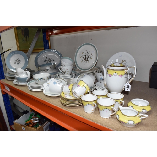 488 - A COLLECTION OF DINNERWARE, to include Royal Doulton 'Rose Elegans' T.C 1010 dinnerware comprising t... 