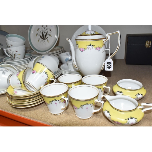 488 - A COLLECTION OF DINNERWARE, to include Royal Doulton 'Rose Elegans' T.C 1010 dinnerware comprising t... 