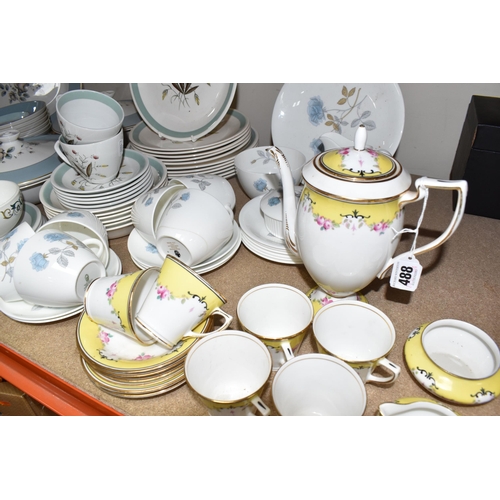 488 - A COLLECTION OF DINNERWARE, to include Royal Doulton 'Rose Elegans' T.C 1010 dinnerware comprising t... 