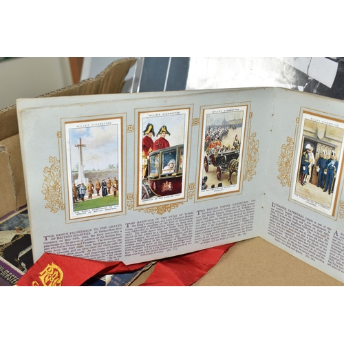 505 - A BOX OF MOSTLY US CIVIL WAR MISCELLANEOUS ITEMS to include a folder of playing cards to include a p... 