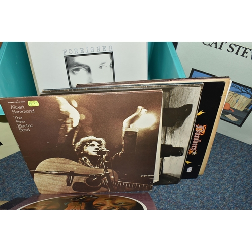 506 - ONE BOX OF APPROXIMATELY THIRTY LPS to include Neil Young 'Harvest' K54005, Cat Stevens: 'Numbers' I... 