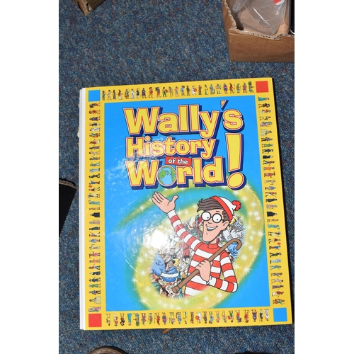 507 - ONE BOX AND ONE TRAY OF COLLECTIBLE WHERE'S WALLY MAGAZINES AND JACKIE CHAN COLLECTORS CARDS to incl... 