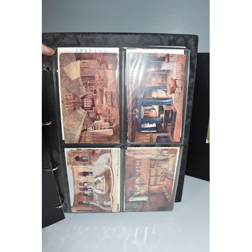 512 - FOUR ALBUMS OF POSTCARDS containing approximately 180 miscellaneous Postcards dating from the early ... 