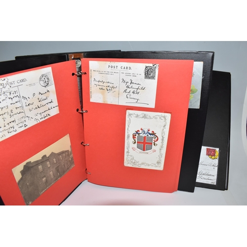 512 - FOUR ALBUMS OF POSTCARDS containing approximately 180 miscellaneous Postcards dating from the early ... 