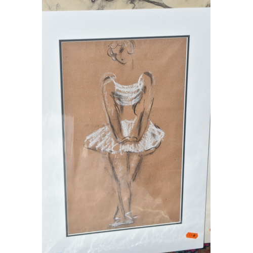 542 - ATTRIBUTED TO WALLY CZOBELOVA (SLOVAKIA 20TH CENTURY) FOUR BALLET STUDIES, the first depicts a femal... 