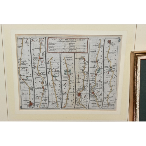 546 - FIVE ANTIQUARIAN MAPS, four of Warwickshire and one of Ireland engraved for Walkers Geography & cc, ... 