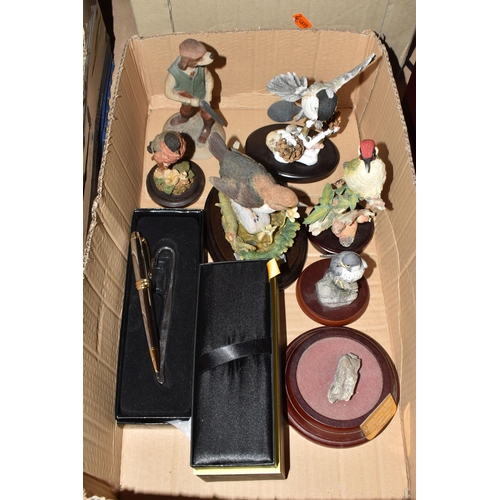 548 - A STEEPLETONE SALISBURY MUSIC CENTRE AND THREE BOXES OF MISCELLANEOUS ITEMS comprising a Steepletone... 