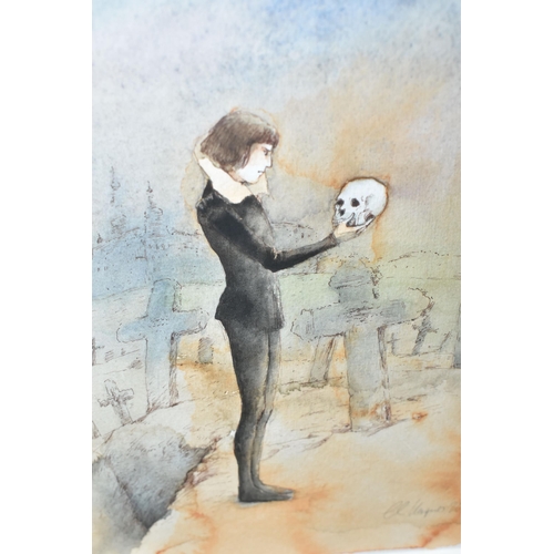 553 - CHRISTA UNZER (CONTEMPORARY) HAMLET, a book illustration based on the cover of Usborne Young Readers... 