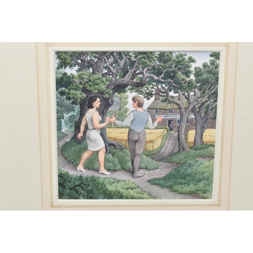 572 - NORMAN NEASOM RWS RBSA (BRITISH 1915-2010) The Walk To The Paradise Gardens, watercolour, signed and... 