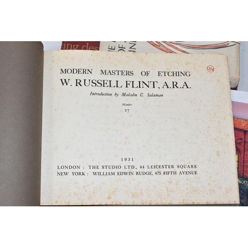 577 - FOUR ART BOOKS comprising A Magic of a Line, The Autobiography of Laura Knight 1st Edition, pub. Wil... 