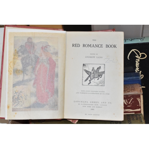 578 - SIX BOOKS OF FAIRY TALES / CHILDREN'S STORIES  comprising The Red Romance Book edited by Andrew Lang... 