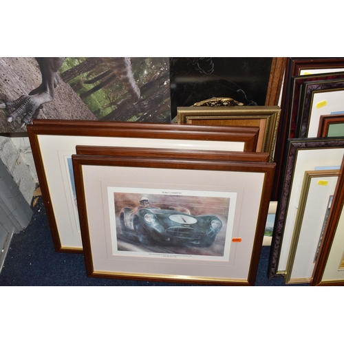 597 - A QUANTITY OF PICTURES AND PRINTS ETC, to include watercolours by Angela Moody, subjects include sum... 