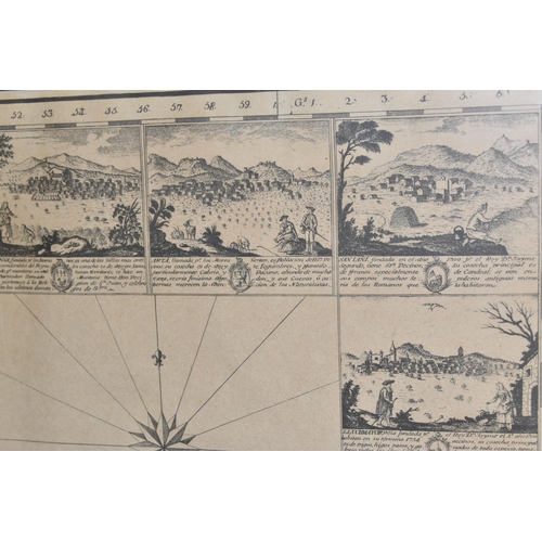 604 - TEN FRAMED ANTIQUARIAN AND LATER MAPS, several of Warwickshire, including a 1729 Henry Beighton 'A M... 