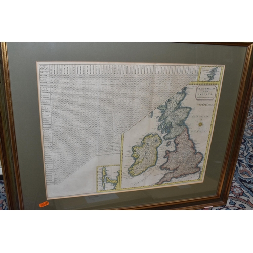 604 - TEN FRAMED ANTIQUARIAN AND LATER MAPS, several of Warwickshire, including a 1729 Henry Beighton 'A M... 