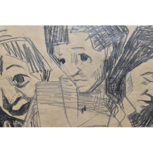 625 - TWO 20TH CENTURY FEMALE PORTRAIT STUDIES, comprising Heldegard Bratke-Rest (austria 1937-) a triple ... 