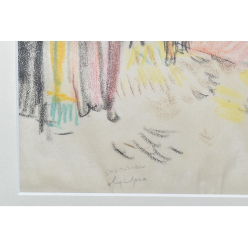 631 - STEVEN SPURRIER RA (1878-1961) 'Olympia',  Circus scene, crayon, signed and titled in pencil lower l... 