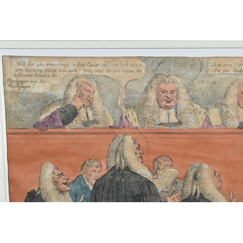 646 - ROPER (BRITISH 20TH CENTURY) Court Room scene, pastel and pencil, intialled and dated (19)69 lower l... 