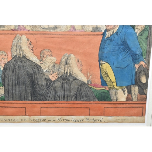 646 - ROPER (BRITISH 20TH CENTURY) Court Room scene, pastel and pencil, intialled and dated (19)69 lower l... 