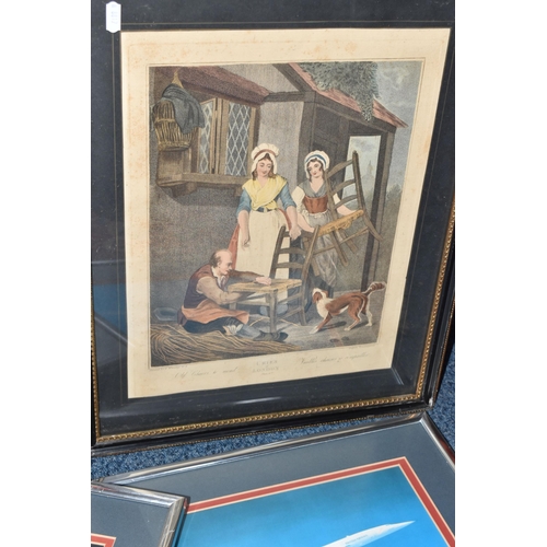 647 - A QUANTITY OF ASSORTED PRINTS ETC, comprising ten late 19th / early 20th 'Cries of London' prints, f... 