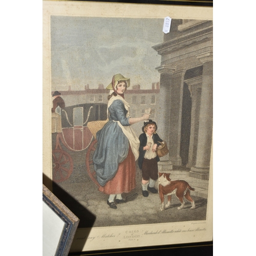 647 - A QUANTITY OF ASSORTED PRINTS ETC, comprising ten late 19th / early 20th 'Cries of London' prints, f... 