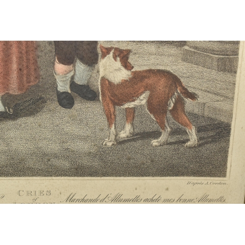 647 - A QUANTITY OF ASSORTED PRINTS ETC, comprising ten late 19th / early 20th 'Cries of London' prints, f... 