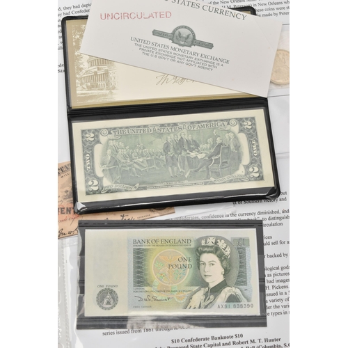 210 - A LARGE CARDBOARD BOX WITH A BANK OF ENGLAND BANKNOTE COLLECTION, to include high grade notes with t... 