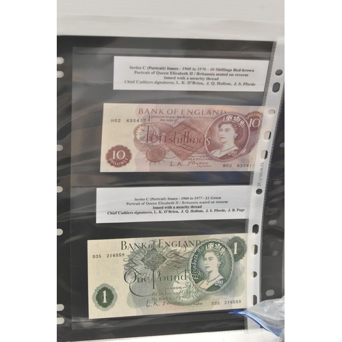 210 - A LARGE CARDBOARD BOX WITH A BANK OF ENGLAND BANKNOTE COLLECTION, to include high grade notes with t... 