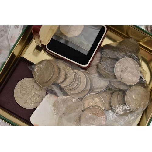 210 - A LARGE CARDBOARD BOX WITH A BANK OF ENGLAND BANKNOTE COLLECTION, to include high grade notes with t... 