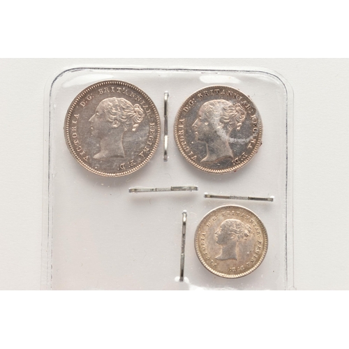 160 - A MAUNDY PART COIN SET VICTORIA 1838 2d, 3d, 4d