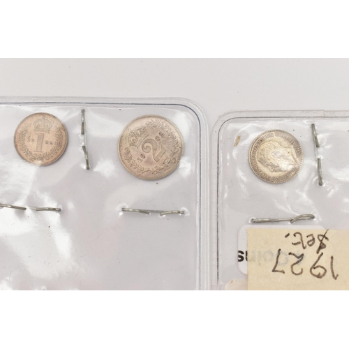 173 - AN EDWARD VII 1902 MATTE PROOF MAUNDY COIN SET 4d-1d, together with a George V part Maundy coin set ... 