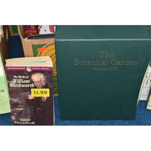 418 - FOUR BOXES OF BOOKS containing over eighty-five miscellaneous titles in hardback and paperback forma... 