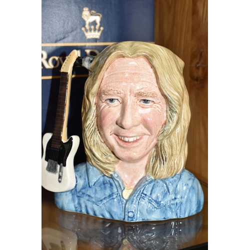 422 - TWO BOXED ROYAL DOULTON LIMITED EDITION 'STATUS QUO' CHARACTER JUGS, Francis Rossi D6961 and Rick Pa... 