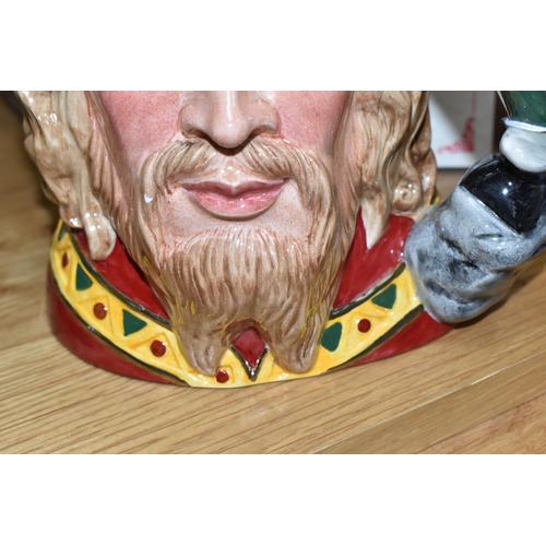 429 - A BOXED LIMITED EDITION ROYAL DOULTON 'KING ARTHUR' CHARACTER JUG, D7055, large size, with certifica... 