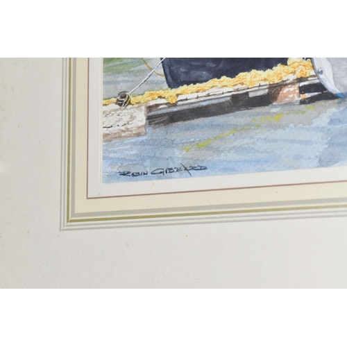 431 - ROBIN GIBBARD (1930-2014) 'COAL TIT', a Coal Tit on a branch is looking at a butterfly, signed botto... 