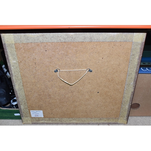 431 - ROBIN GIBBARD (1930-2014) 'COAL TIT', a Coal Tit on a branch is looking at a butterfly, signed botto... 