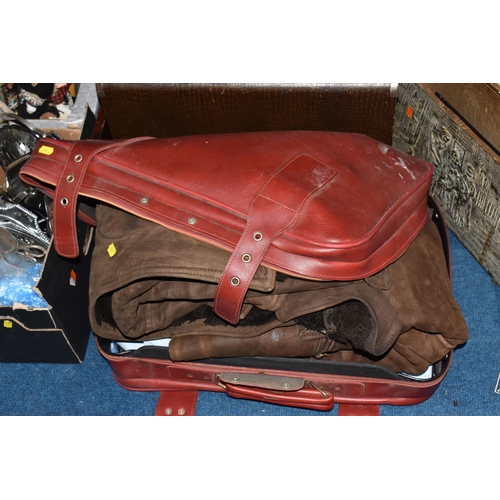 442 - FIVE BOXES AND LOOSE MISCELLANEOUS ITEM, to include various sized pictures some framed some canvas a... 