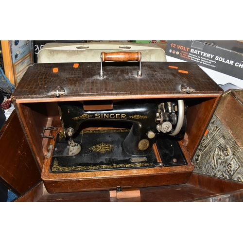 442 - FIVE BOXES AND LOOSE MISCELLANEOUS ITEM, to include various sized pictures some framed some canvas a... 