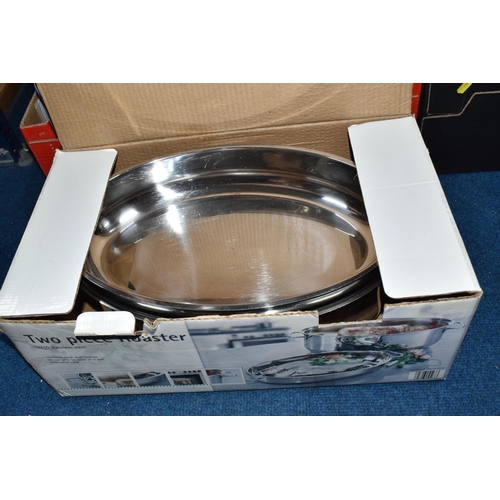 442 - FIVE BOXES AND LOOSE MISCELLANEOUS ITEM, to include various sized pictures some framed some canvas a... 