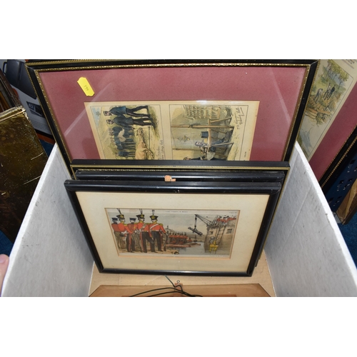 443 - FOURTEEN 19TH CENTURY ILLUSTRATIONS DEPICTING MILITARY LIFE AND UNIFORM, to include a Illustrated Lo... 