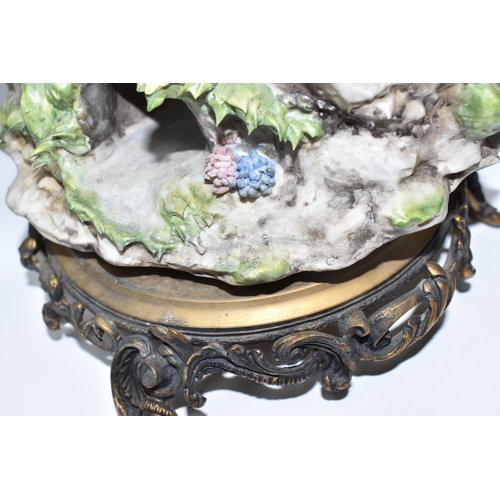 445 - A PAIR OF FISHING THEMED CAPODIMONTE FIGURES designed by Benacchio comprising a fisherman with a rod... 