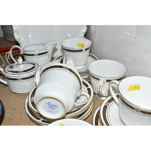 450 - A GROUP OF COALPORT 'WINDSOR' comprising six teacups, six saucers, six side plates (one side plate m... 