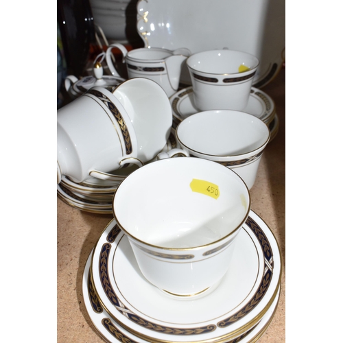 450 - A GROUP OF COALPORT 'WINDSOR' comprising six teacups, six saucers, six side plates (one side plate m... 