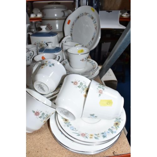 451 - A LARGE GROUP OF ROYAL DOULTON TEA AND COFFEE WARES AND CONTINENTAL TEA WARES comprising a group of ... 