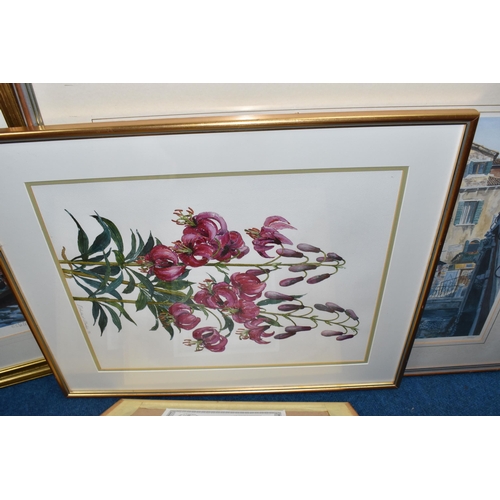 454 - A SMALL QUANTITY OF PICTURES AND PRINTS, comprising a Sherree Valentine Daines signed limited editio... 