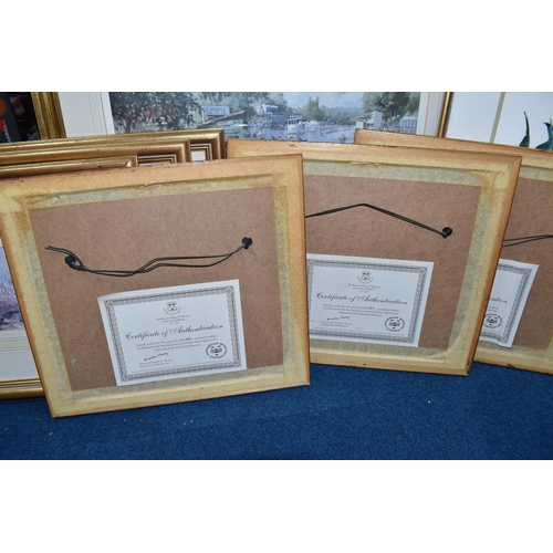 454 - A SMALL QUANTITY OF PICTURES AND PRINTS, comprising a Sherree Valentine Daines signed limited editio... 