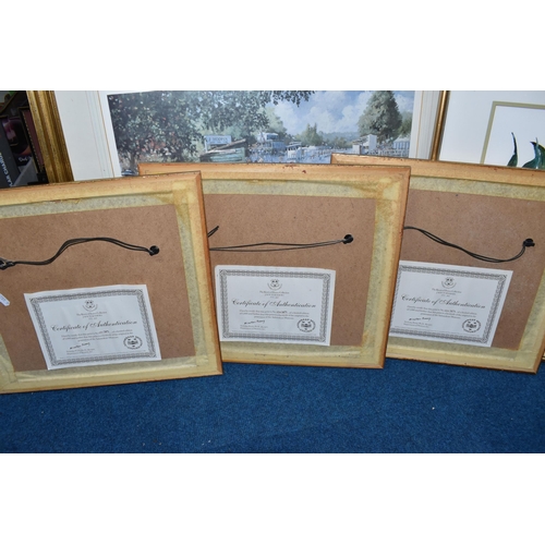 454 - A SMALL QUANTITY OF PICTURES AND PRINTS, comprising a Sherree Valentine Daines signed limited editio... 