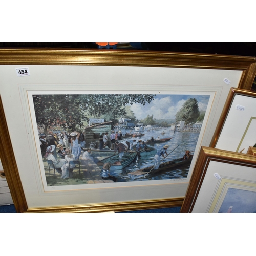 454 - A SMALL QUANTITY OF PICTURES AND PRINTS, comprising a Sherree Valentine Daines signed limited editio... 