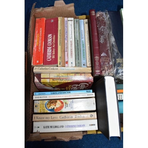 455 - FIVE BOXES OF BOOKS to include a large quantity of military-related to assorted World War Two topics... 